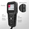 Qoltec 52489 Cyfrowy Analizator Akumulatorów 3 w 1 z Wyświetlaczem LCD i Wielojęzycznym Interfejsem 6V | 12V | 24V | 30Ah-200Ah