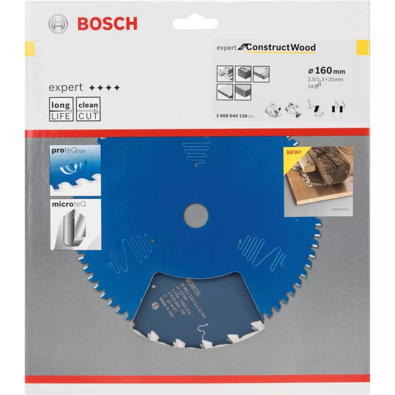 Tarcza do pilarki tarczowej Bosch 2 608 644 136 16 cm Otwór 2 cm