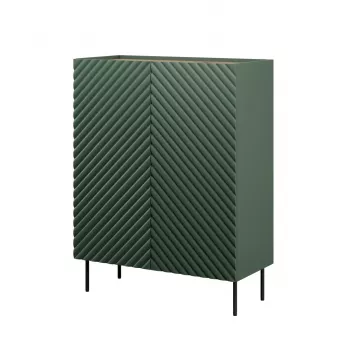 Regał cama meble ONDA ONDA 98×45×127 cm zielony, stojąca przyścienna szafka