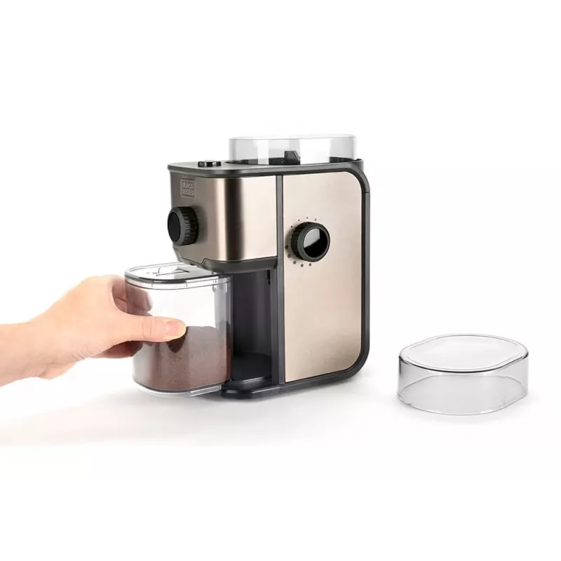 Black & Decker ES9080020B Młynek do kawy ze stali nierdzewnej