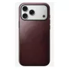 Pokrowiec skórzany Nomad Modern dla iPhone 17 Pro Max (6,9 cala) — Burgundy, skóra+TPU+PC