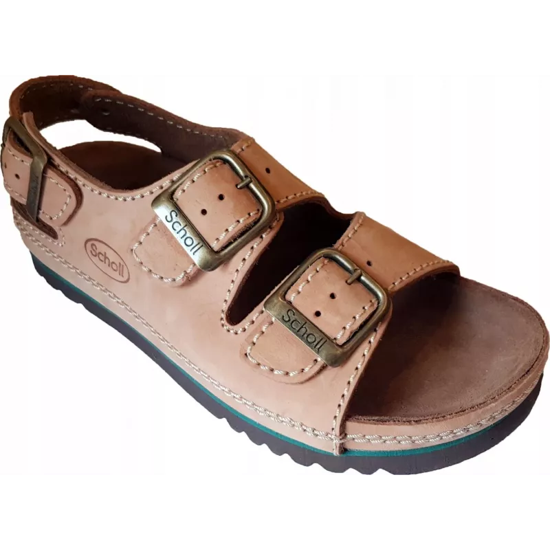 Wygodne sandały Scholl AIR BAG BACK STRAP BRONZE 39