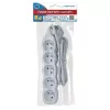 Listwa zasilająca ESPERANZA ELK207W — kabel 1,5 m, 5 gniazd AC typu E, do użytku wewnątrz pomieszczeń, 220–250 V