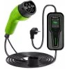 Qoltec 52465 Ładowarka mobilna do EV 2-w-1 Type2 z regulacją | 3,5kW | 230V | LCD | Przenośna | Wallbox | 5m