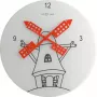 NeXtime klok 8807 Windmil, Ø30 cm, ścienny, biały/czarny/czerwony