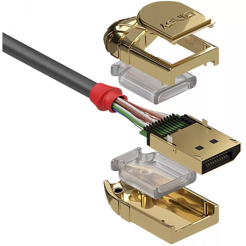 Kabel Lindy DisplayPort 1.2 10 m, Gold Line