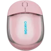 Mysz CANYON OnClick 24 BT/ Bezprzewodowa Przezroczysta/Różowa