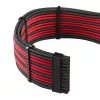 Zestaw kabli zasilających CableMod PRO Series ModMesh C-Series dla Corsair RMi/RMx — kable w oplocie czarno-czerwonym