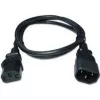 Zebra CS-CAB-IEC-L kabel zasilający Czarny 1 m złącze C13 złącze C14