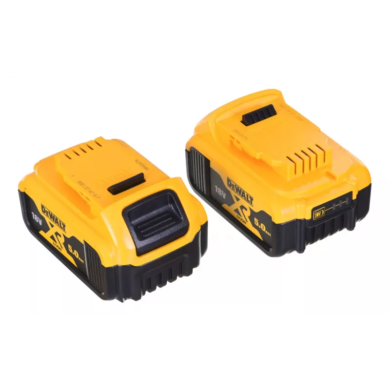 Zestaw narzędzi akumulatorowych DeWALT DCK2080P2T-QW — 18 V Li‑Ion 5 Ah (2x), szlifierka DCG405, wiertarko‑wkrętarka, gwint tarczy szlifierskiej M14, walizka