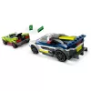 LEGO City zestaw 60415 Pościg radiowozu i muscle cara — 213 elementów, 2 minifigurki, wiek 6+