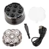 Golarka rotacyjna męska Jata JBMA1444 — 5 głowic tnących, Li-Ion 1200 mAh, mokro i sucho, chrom