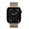 Apple Watch GPS + Cellular 46mm Złota koperta tytanowa Złota bransoleta Milanese S/M