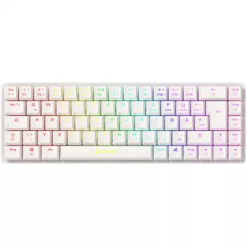 Sharkoon PureWriter W65 Klawiatura Gaming RF Bezprzewodowa QWERTZ Niemiecka Czarna