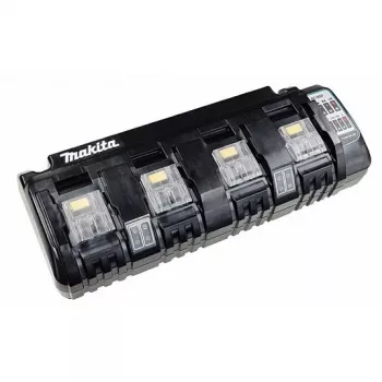 Makita DC18SF - Ładowarka do akumulatorów - 4 x ładowanie akumulatora - 3 A - 4 porty wyjściowe (podłączenie akumulatora)