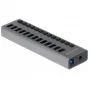 DeLOCK Zewnętrzny Hub USB 5 Gbps z 13 portami + przełącznik, USB 3.2 Gen 1 (3.1 Gen 1) Type-B, USB 3.2 Gen 1 (3.1 Gen 1) Type-A, 5000 Mbit/s, Szary, Aluminium, 1 m
