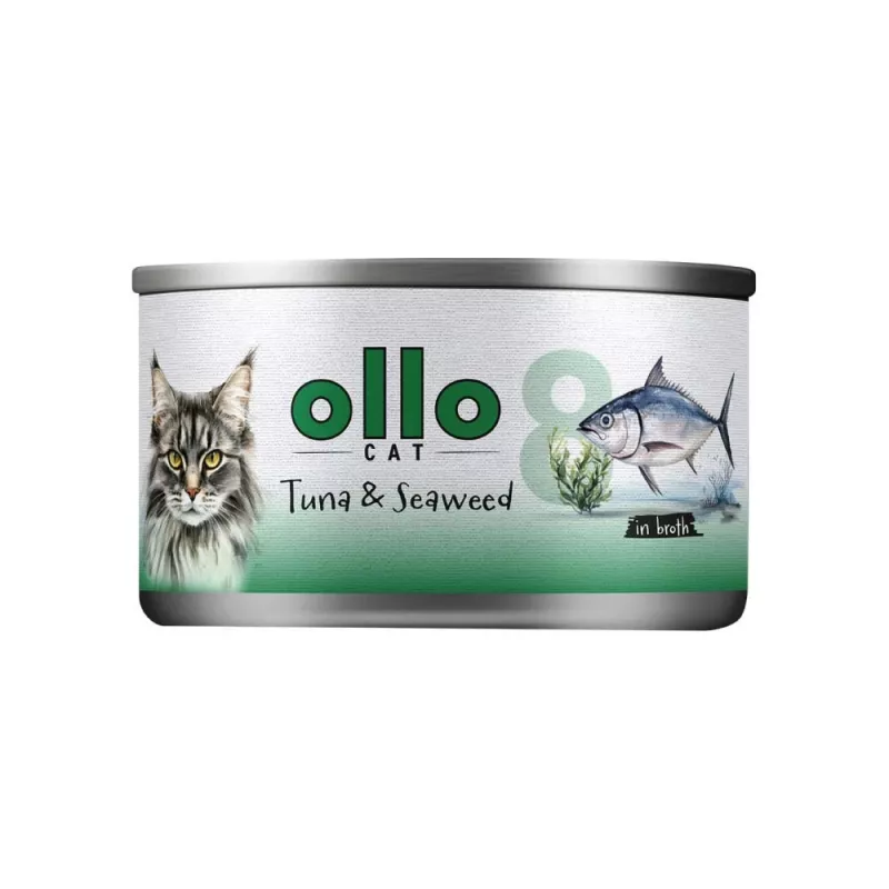 Ollo Tuńczyk z wodorostami w bulionie Nr 8 70g