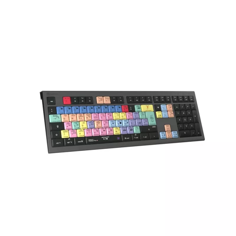Logickeyboard Adobe Premiere Pro CC Astra 2 Klawiatura uniwersalna USB QWERTZ niemiecka szara