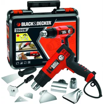 Opalarka Czarny & Decker KX2200K-QS — 2000 W, 720 l/min, do 645°C, rękojeść pistoletowa, 900 g