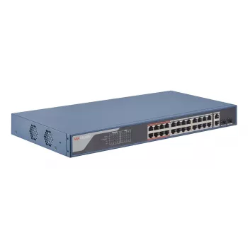 Przełącznik sieciowy Hikvision DS-3E1326P-EI — 26 portów, przepustowość przełączania 14,8 Gbps