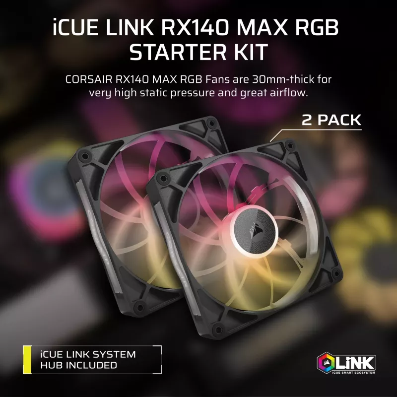 Wentylator Corsair iCUE LINK RX140 MAX RGB
