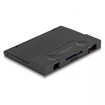 Czytnik kart DeLOCK 91014 USB 3.2 Gen 1 Typ-A/Typ-C Czarny MicroSD SD