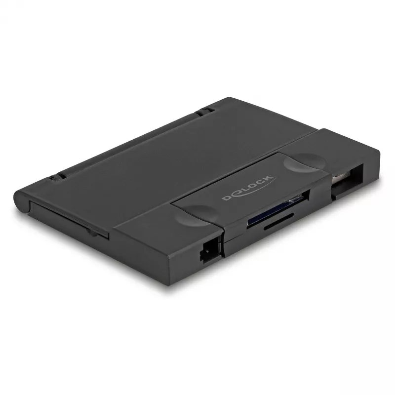 Czytnik kart DeLOCK 91014 USB 3.2 Gen 1 Typ-A/Typ-C Czarny MicroSD SD