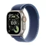 Smartwatch Apple Watch Ultra 3 GPS + Cellular 49mm Natural Titanium z paskiem niebieski Bright Trail Loop