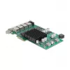 Karta sieciowa DELOCK PCI Express x4 Gigabit LAN 4xRJ45 PoE+