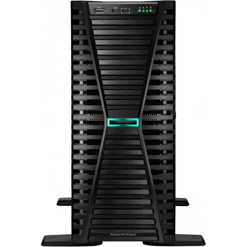 Hewlett Packard Enterprise HPE ProLiant ML110 Gen11 - Serwer - Tower - 4,5U - 1-drożny - 1 x Xeon Bronze 3508U / 2,1 GHz - RAM 32 GB - SATA - Hot-Swap 8,9 cm (3,5 cala) - H