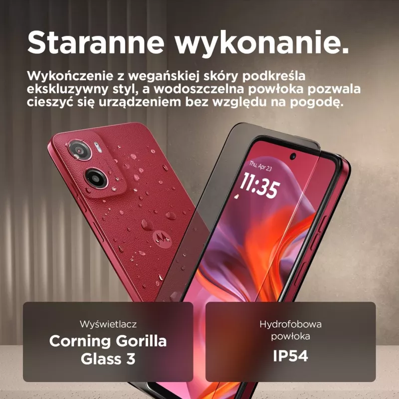Motorola moto g05 16,9 cm (6,67 cala) Dual SIM Android 15 4G USB Typ-C 4 GB 256 GB 5200 mAh Czerwony