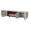 Szafka RTV Cama Meble Volare 200 x 39 x 49 cm cashmere z kominkiem elektrycznym