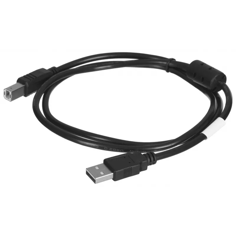 Lanberg CA-USBA-11CC-0010-BK Kabel USB 1 m 2.0 USB B Czarny
