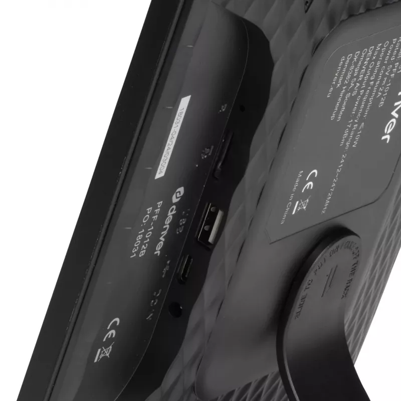 Denver PFF-1012 cyfrowa ramka na zdjęcia Czarny 25,6 cm (10,1) Ekran dotykowy Wi-Fi
