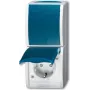 BUSCH JAEGER 2601/6/20 EBW-53 - Typ F - 2P+E - Niebieski - Biały - IP44 - 250 V - 16 A