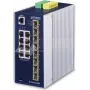 Przełącznik zarządzalny PLANET IP30 Industrial L3 8-Port Gigabit Ethernet