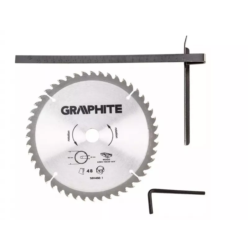 Pilarka tarczowa Graphite 58G488 1200 W 185 mm