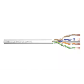 Kabel sieciowy Digitus CAT 6 U/UTP skrętka, patchcord, surowy 100 m, szary