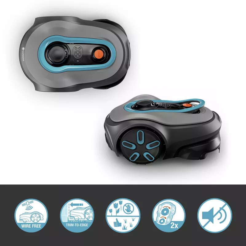 Robotic lawn mower Gardena smart SILENO free Maks. powierzchnia trawnika 1200 m² Szerokość cięcia 16 cm