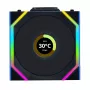 Wentylator Lian Li UNI FAN SL Wireless LCD 120 12 cm Czarny 31 dB 51.45 cfm