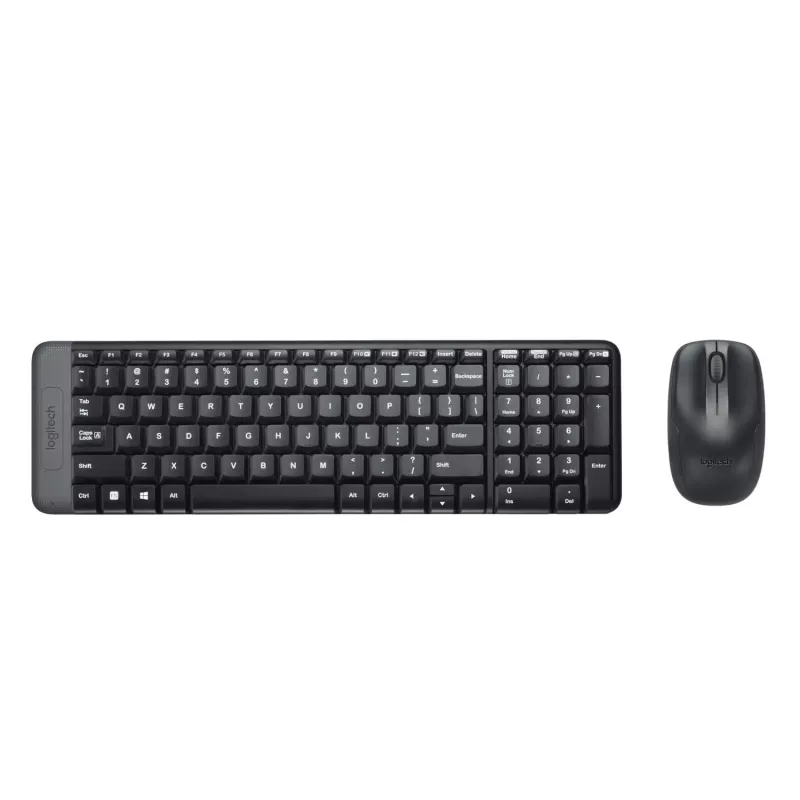Logitech Wireless Combo MK220 - Zestaw klawiatury i myszy - bezprzewodowy - 2,4 GHz - włoski - ciemnoszary (920-003721)