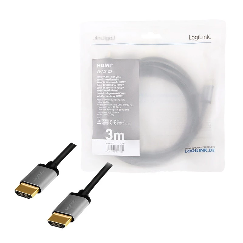Kabel HDMI LogiLink CHA0102 3m