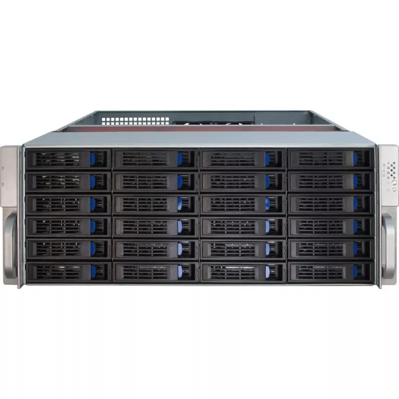 Obudowa serwerowa Inter-Tech 4U-4424 Rack Czarna, Srebrna