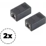 Adapter ShiverPeaks modularny łącznik krosowy kat. 6A 08-01041-2, złącze przelotowe RJ45