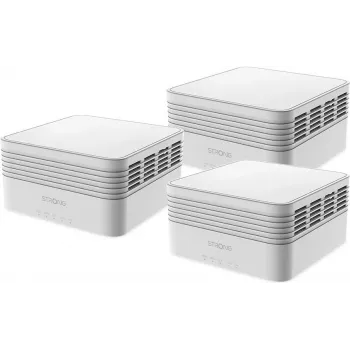Strong MESHTRIAX3000 Mesh-Wi-Fi System, dwupasmowy (2,4 GHz/5 GHz), Wi-Fi 6 (802.11ax), biały, 3 anteny wewnętrzne (MESHTRIAX3000)