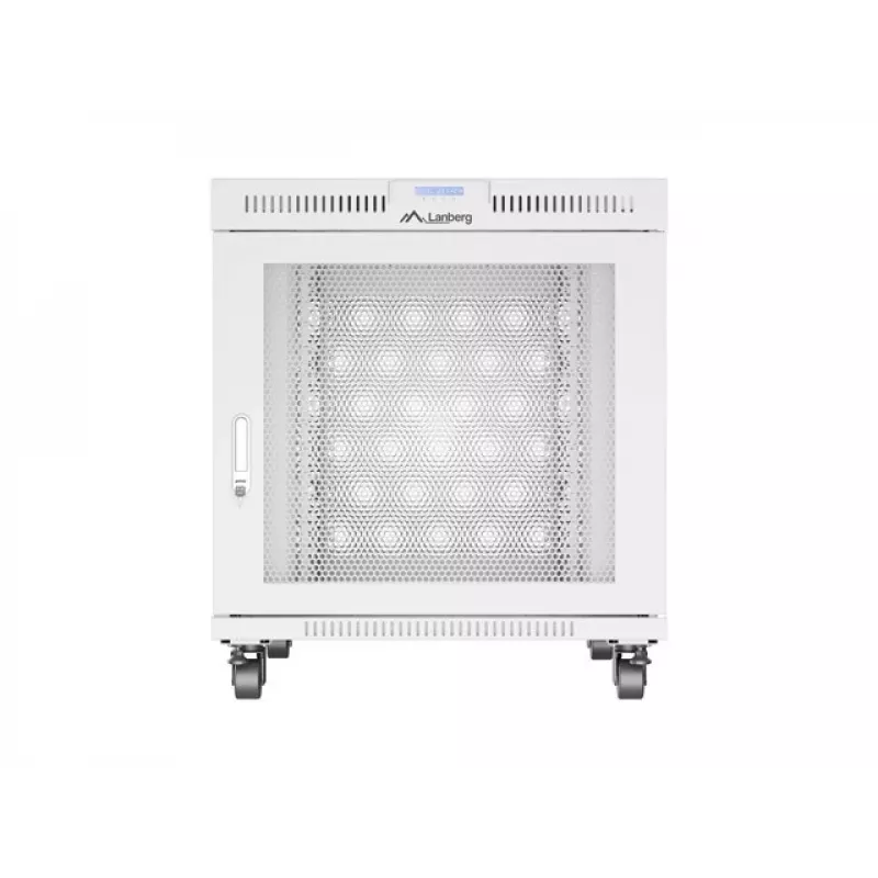 Szafa rack LANBERG FF01-8015-23SL 19 cali 15U, szara, perforowane drzwi przednie
