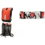 Sakwa rowerowa FISCHER 86282 wodoodporna czerwono-czarna PVC poliester, pojedyncza torba