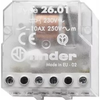 FINDER impulsowy łącznik 230V AC 26.01.8.230.0000 Seria 26 do puszki podtynkowej 1S 10A 26.01.8.230.0000 (260182300000)