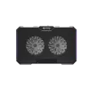 Podkładka chłodząca do laptopa FURY GUNBAI G3 14.1–17.3 cala z 2 wentylatorami, podświetleniem RGB, 2× USB