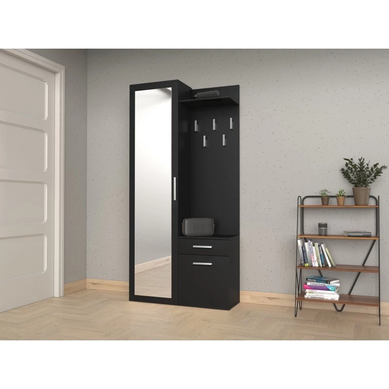 Topeshop GAR DUO CZERŃ entryway Szafka